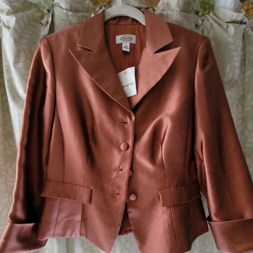 Talbots Silk Copper Blazer NWT